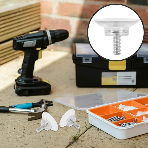 Masteelf  6 Pcs Heavy Duty Suction Cups for Glass Hooks Shower Transparent