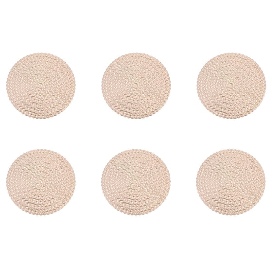 Masteelf 6 Pcs Hollow Wheat Coaster Wheat Floral Pattern 9.8X9.8X0.1CM Golden