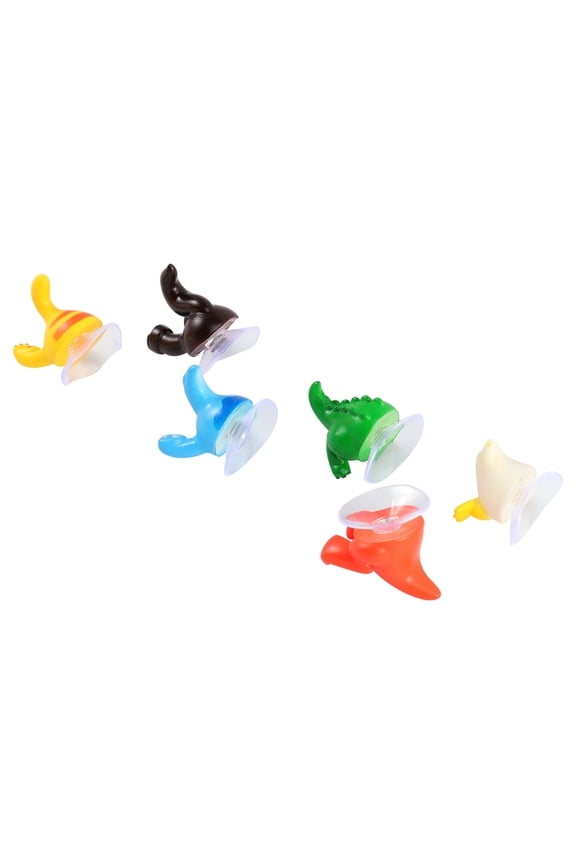 6 Pcs Animal Tail Keychain Hooks Kids Hangers Wall-Friendly Organizer for Office and Home