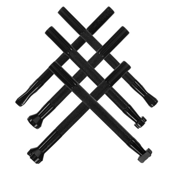 Masteelf 6 Pcs Leather Craft Modeling Tools Leathercraft Stamping Work Black