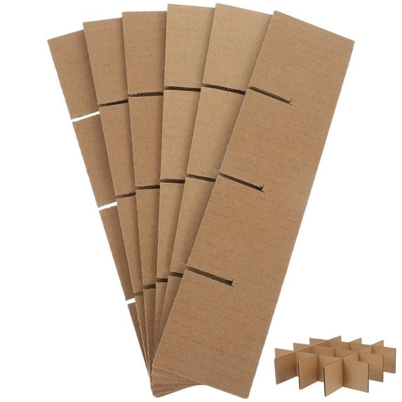 Masteelf 6 Pcs Multi-compartment Containers Packaging Corner Protector Khaki