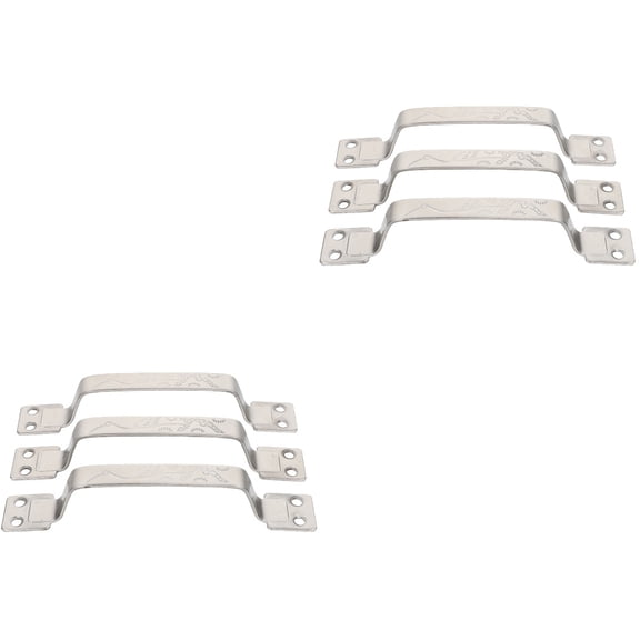 Masteelf 6 Pcs Multi-functional Door Pulls Stainless Steel Handles for Chopping Board (Silver)