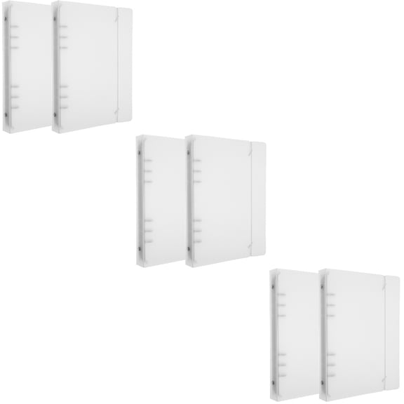 WRITWAA Kawaii Binder Metal For Office Use 6Pcs