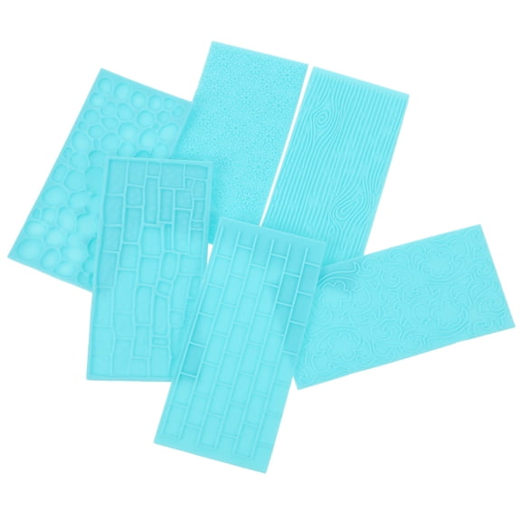 Masteelf  6 Pcs Polymer Clay Impression Mat Tools Embossing Mats