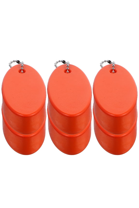 6 Pcs Sailing Key Pendant Creative Chain Float Keychain Ring