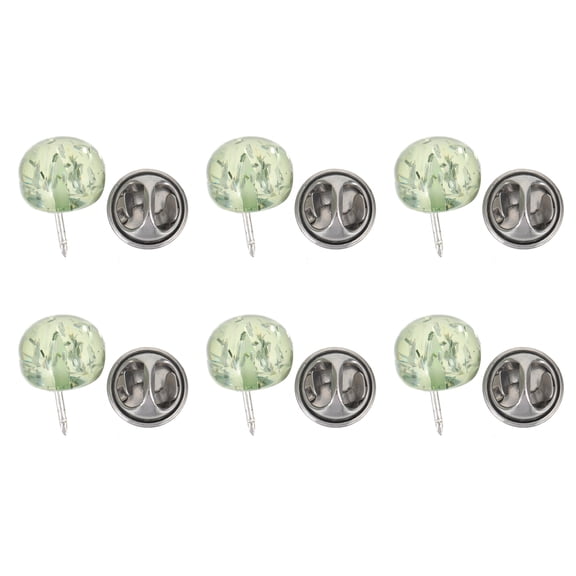 Masteelf 6 Pcs Sewing No-seam Buttons Collar Snap Buttons Men's Man 1.7X1.1cm Green