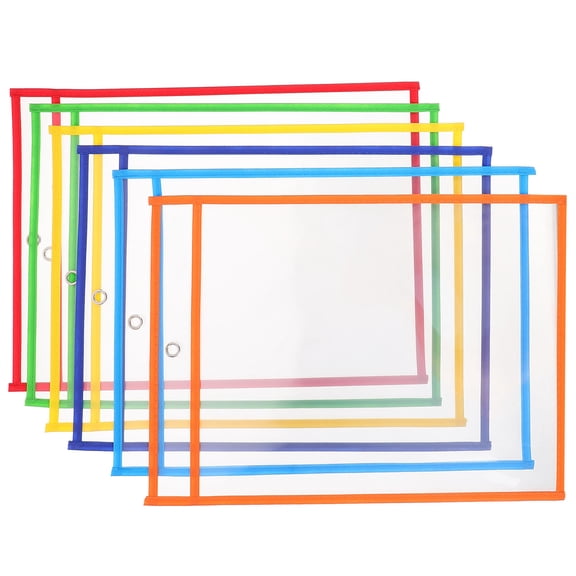Masteelf 6 Pcs Storage File Rack Accessories Holder Sleeves