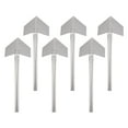 thumbnail image 1 of IDEANATEGRATE Drywall Finishing Trowel Silver 6Pcs 9.63X3.54X1.18 In, 1 of 8