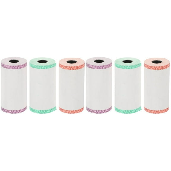 Masteelf 6 Rolls of Receipt Paper Printing Receipt Paper Rolls Multi-use Thermal Printer Paper Rolls Thermal Paper