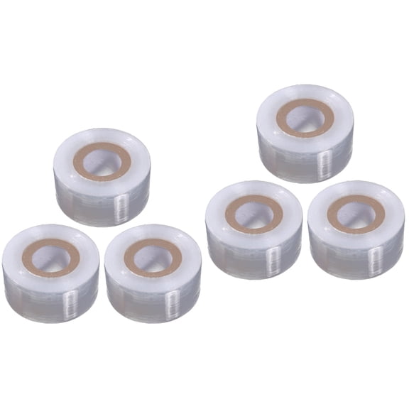 Masteelf 6 Rolls of Width Colored PE Grafting Tape Stretchable Static Self-adhesive Clear Floristry Film for Pecans Walnuts Citrus Fruits Tree