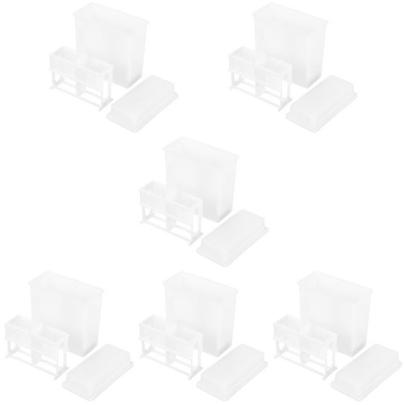 Masteelf 6 Sets Laboratory Microscope Slides Staining Rack Plastic ...
