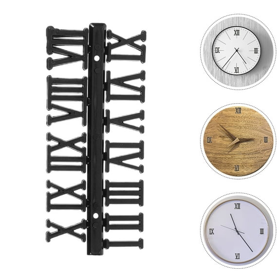 Masteelf 6 Sets of Digital Clock Replacement Numbers Roman Clock Numbers Wall Clock Repair Replacement