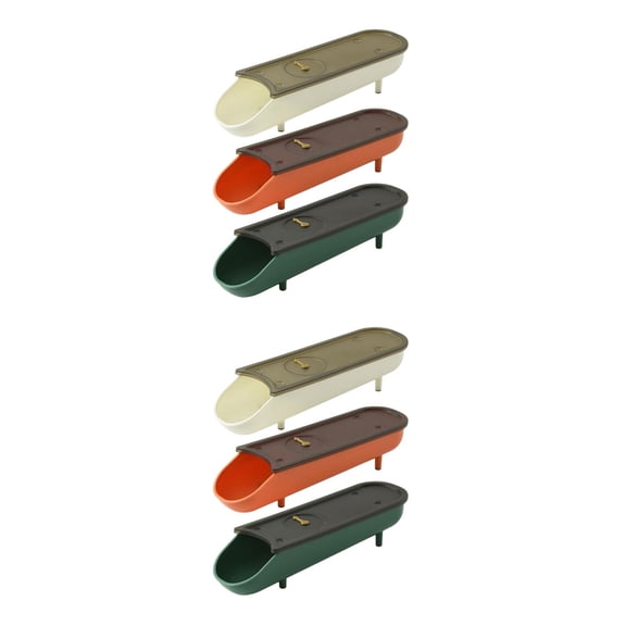 Masteelf 6-Pack Stackable Holders with Auto Feature, Household Fridge Organizers for Storage