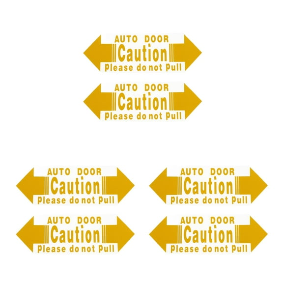Masteelf 6 pcs Car Door Stickers Auto Decals Automatic Door Warning Stickers Sign Adhesive Vehicle Sticker Vehicle Door Sticker Indicator