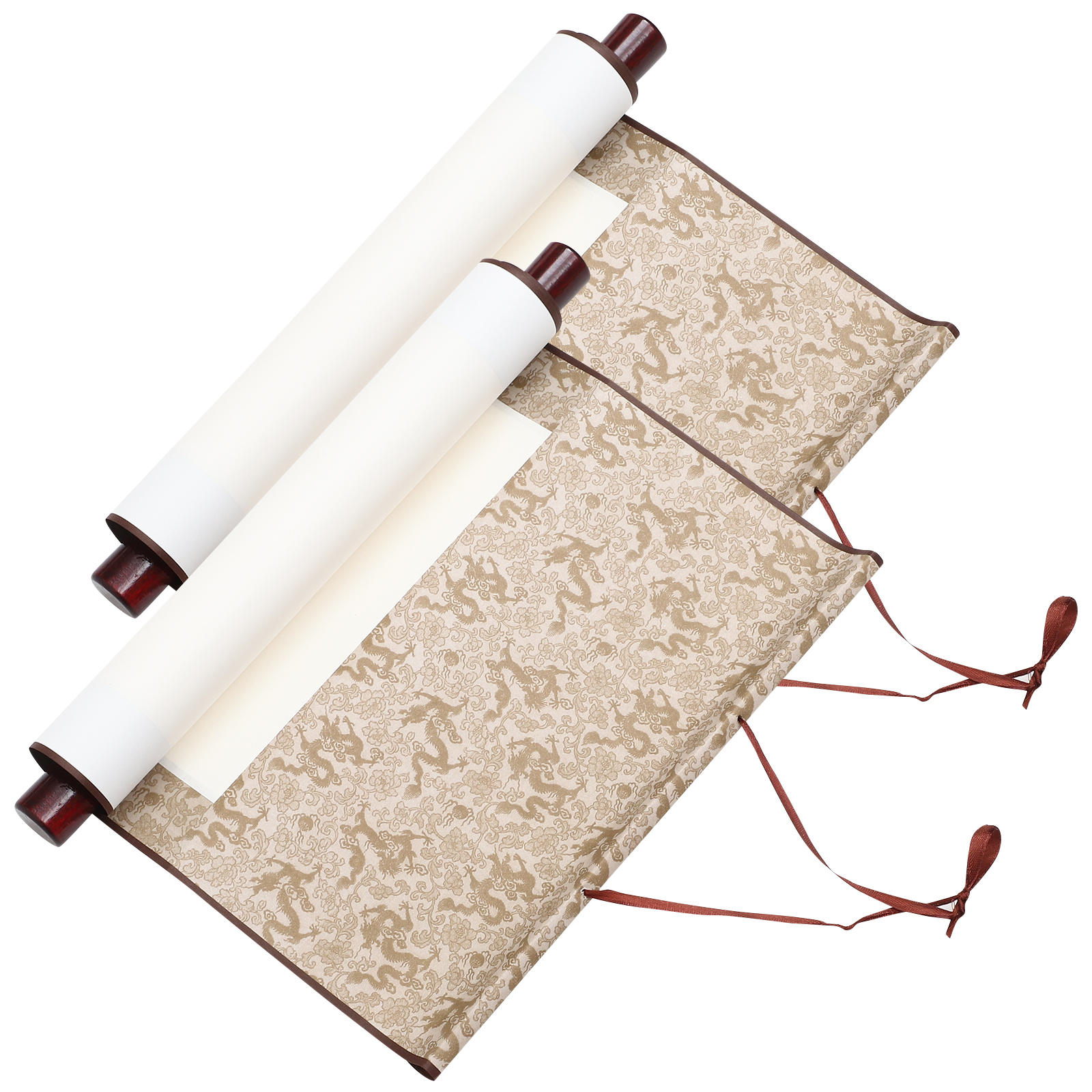 Masteelf 6 Pcs Chinese Scroll Paper Blank Wall Scroll Blank Calligraphy Masteelf 6 Pcs Chinese Scroll Paper Blank Wall Scroll Blank Calligraphy