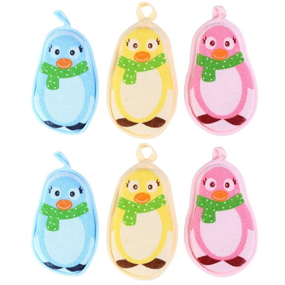 Masteelf 6 pcs Creative Infant Rub Towel Adorable Bath Ball Baby Bath Sponge