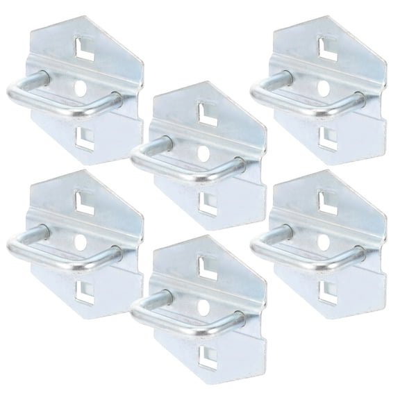 Masteelf 6 pcs Hanging Tools Hooks Metal Hooks Heavy Duty Hooks Portable Hanging Hooks for Pegboard  (U Shaped)
