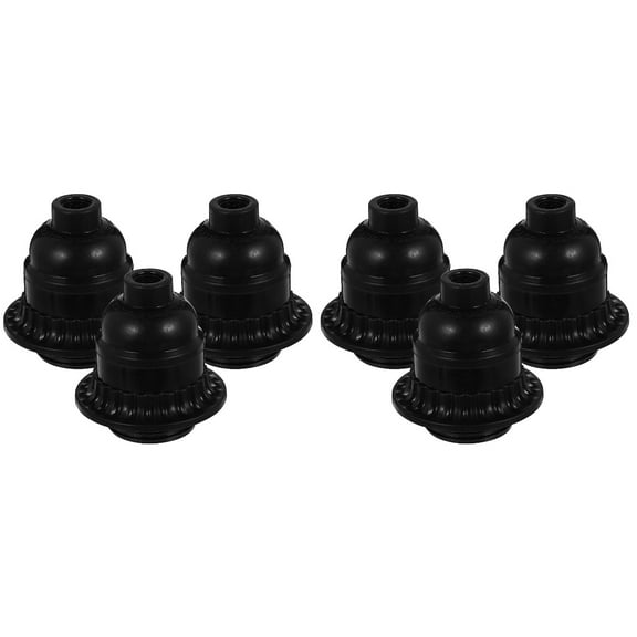 Masteelf 6 pcs Keyless E26 Light Socket Durable E26 Lamp Socket Replacement E26 Lamp Holder (US Plug)