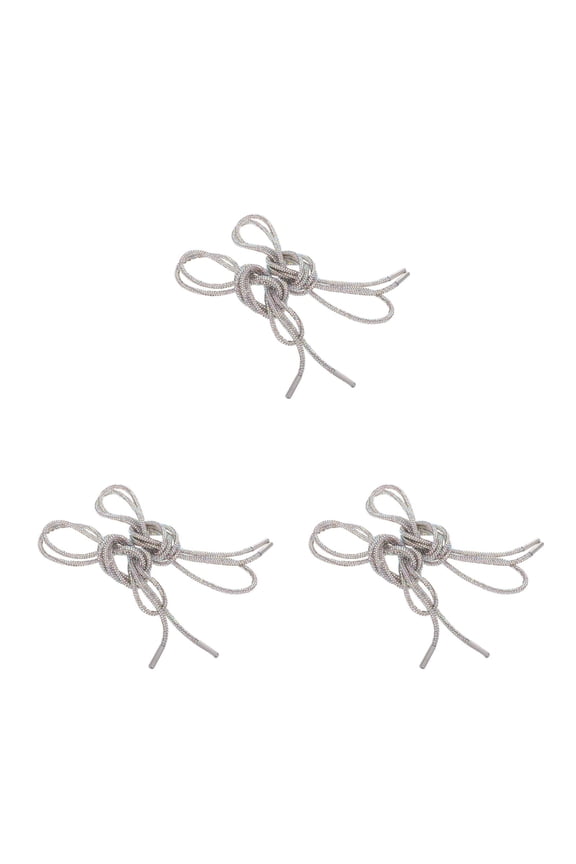6 pcs Rhinestone Glitter Shoelaces 120cm Crystal Shiny Round Rope Drawstring Cords DIY Sewing Accessories for Sneakers Sweatpants Hoodies