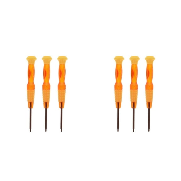 Masteelf 6 pcs  Screwdriver For Car Key Remote Control Screw Tightening With Anti Slip Handle For Home Improvement Watch Headphone Repair
