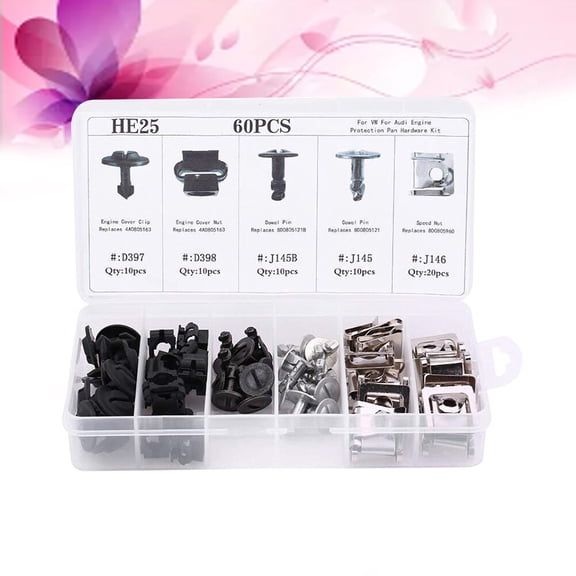 Masteelf 60 Pcs Aluminum Nail Holder Metal Body Trim Clips