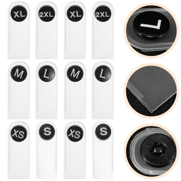 Masteelf 60 Pcs Fabric Labels Tags Clothing Standard Size Accessories
