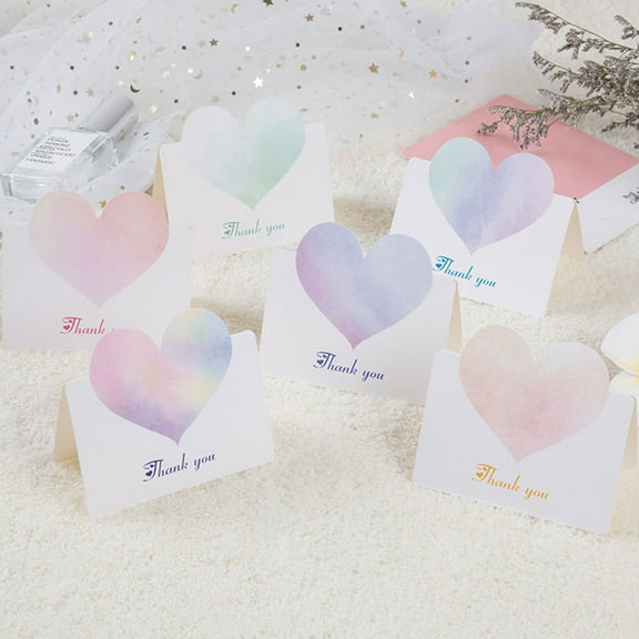 Masteelf 60 Pcs Heart Notecards Valentines Day Blank Premium Paper