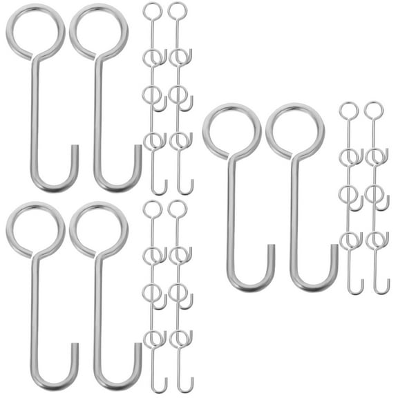 Masteelf 60 Pcs Shower Drain Hooks Floor Drain Grate Hook Tub Drain Removal Tool Sink Strainer Lifting Hook