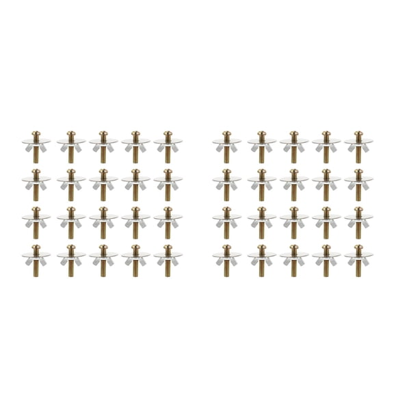 Masteelf 60 Sets Wing Nuts Assortment Plated Fasteners Parts Nuts Metal Wing Nuts Bird Nest Accessories Random Color