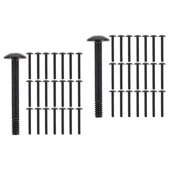 LOLIPPYY eelf Self-Tapping Computer Case Fan Screws - Black, Durable, Professional Use, 60Pcs