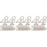 Masteelf 60 pcs Metal Office Clips Metal Paper Clips Document Paper Clips Metal Paperclip Metal Clips