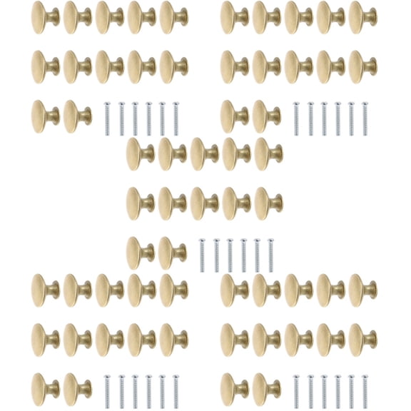 Masteelf 60-Pack Simple Cabinet Door Handles and Drawer Pull Knobs for Home and Furniture