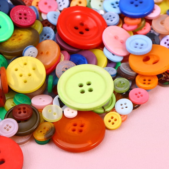 Masteelf  600 Pcs Color Resin Button Yellow Pins for Sewing Crafts Buttons