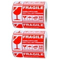 thumbnail image 1 of WRITWAA Red Fragile Shipping Labels 600PCS Self-Adhesive Warning Stickers for Secure Packaging and Handling, 1 of 1
