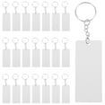 thumbnail image 1 of Masteelf 60pcs Clear Acrylic Keychain Blanks Rectangle Acrylic Keychain Blank Clear Keyring Blanks Transparent Keychain Pendants for DIY Projects Crafts, 1 of 8