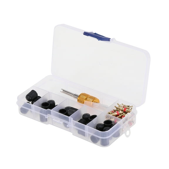 Masteelf 61 Pcs Ratcheting Screwdriver Valve Stem Tool 1.5X1.5X7.3cm