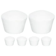 Masteelf 6PCS White Foams Cupcake Model for DIY Cake Decorating and Display, Reusable Fake Cake Models