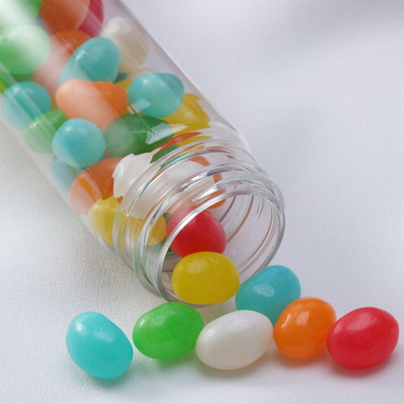 Masteelf 6PCS Transparent Plastic Test Tubes for Liquid Holding with Screw Caps Ideal for Travel and Cosmetics
