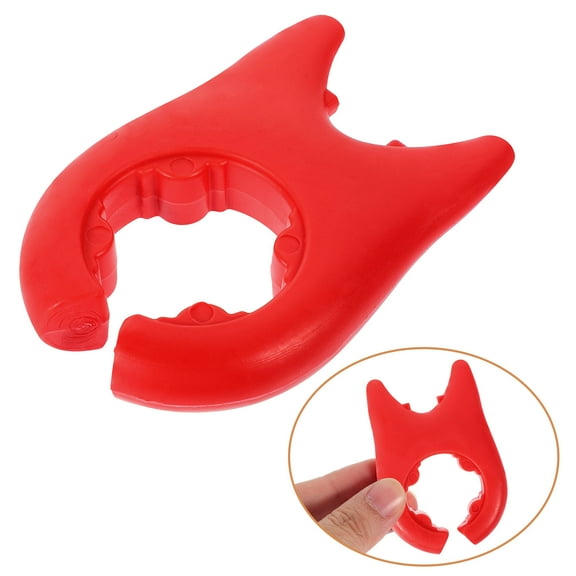 OFFIGAM 6-Pack Red Silicone Spill-Proof Lid Lifters Elevated Pot Cover Holders Kitchen Accessories