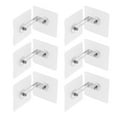 thumbnail image 1 of Masteelf 6pcs Baby Proofing Dresser Safety Wall Anchor Bracket No Drill Adhesive Furniture Wall Anchors For Securing Cabinets Bookshelves And Dressers Child Safety Anti-Tip Kit, 1 of 8