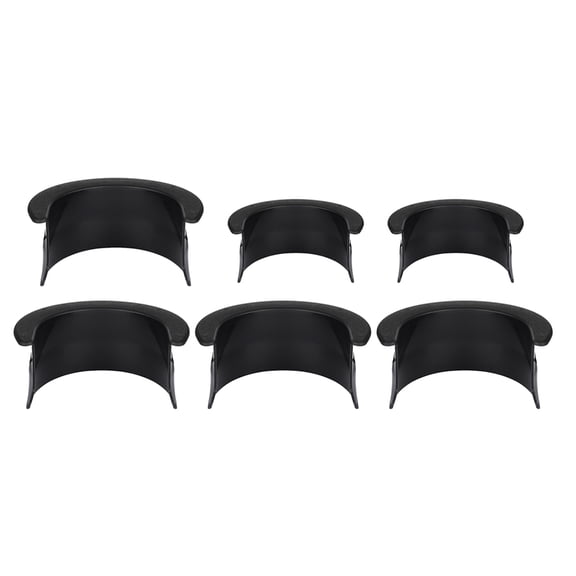 Masteelf Black Plastic Pool Table Pocket Liners Set for Billiards Durable and Easy to Install Fits Most Tables