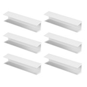 Masteelf 6pcs Fence Reinforcement Groove U Shape Portable Reinforcement Groove Freestanding Gate Support Feet for Stairs Doorways