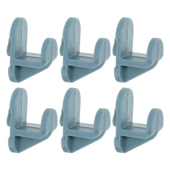 Masteelf 6-Pack Freezer Shelf Retainer Clips, Plastic Refrigerator Fastener Brackets, Replacement Locks for Commercial Kitchen Shelving