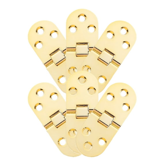 Masteelf 6pcs Heavy Duty Aluminum Alloy Folding Table Hinges, Hidden Wall Mount Hinges for Folding Rack, Easy Close Cabinet Small Hinges
