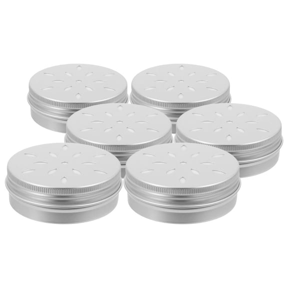 Masteelf 6pcs Hollow Thread Aluminum Packaging Box For Dog Scent Training 60 ml For Cosmetics Skincare And Medicine Portable And Convenient