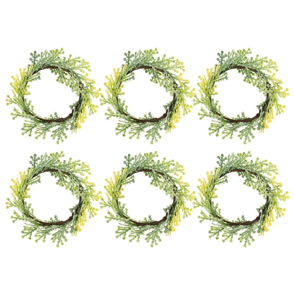 Masteelf 6-Piece Rustic Farmhouse Napkin Set with Boho Leaf, Spider Web, and Woven Rope Designs for Thanksgiving, Christmas, Wedding Decor