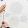 thumbnail image 1 of Masteelf 6pcs  Patchwork Embroidery Template Quilting Template DIY Craft Sewing Stencil Embroidery Quilting Stencil Patchwork Quilting Template DIY Sewing Embroidery Template Quilting Stencil, 1 of 8