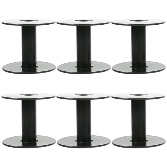 Masteelf 6pcs Portable Replaceable Empty Spools Professional Thread Bobbins Sewing Supply