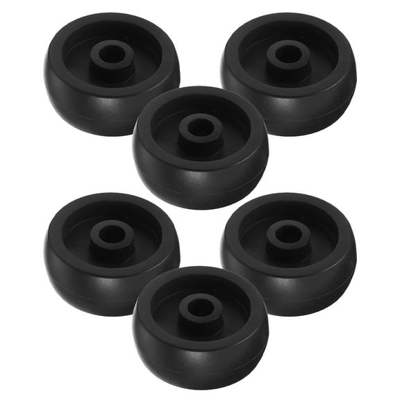 Masteelf 6pcs Replacement Fitness Roller Wheels Plastic Universal Caster Wheels For Exercise Bikes And Treadmills Gym Fitness Equipment Supplies