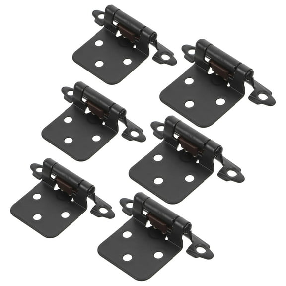 Black Steel Self-Closing Cabinet Hinges for Kitchen Cabinets and Furniture with Smooth Finish and Design